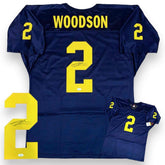 Charles Woodson Autographed Signed Jersey - Navy - JSA Authentic